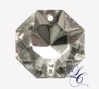 Clear 18mm Octagon Italian Style - Click Image to Close