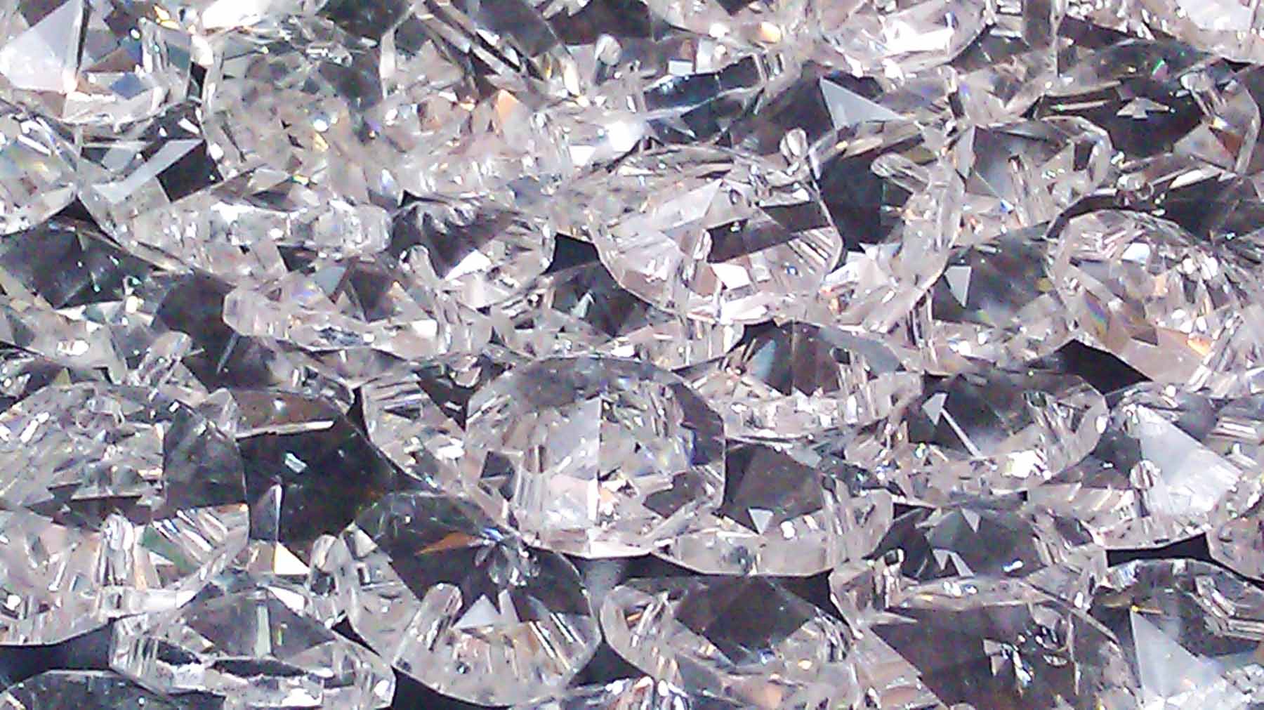 45 Pcs Clear 14mm Octagon - Click Image to Close