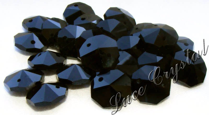 Cristal Octagon Noir 14mm