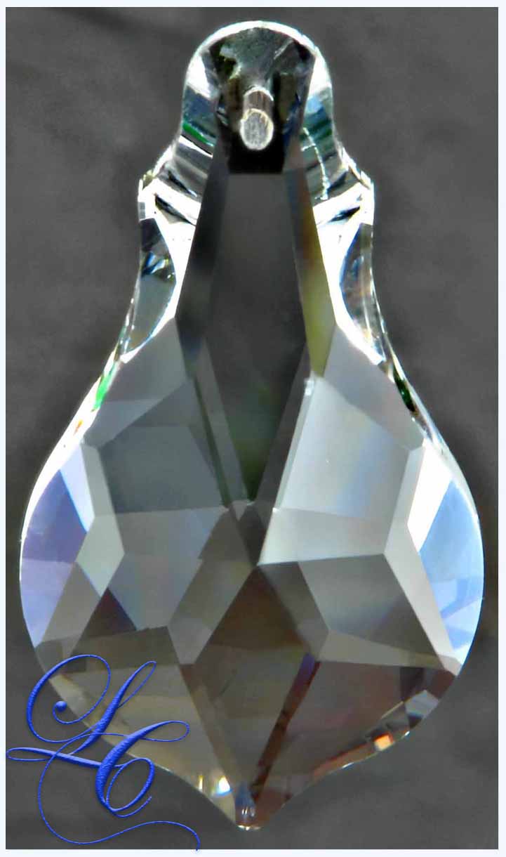 Clear Crystal Violin Shape 2" - Click Image to Close