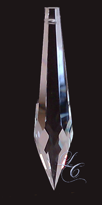 Clear Crystal Drop 76mm - Click Image to Close