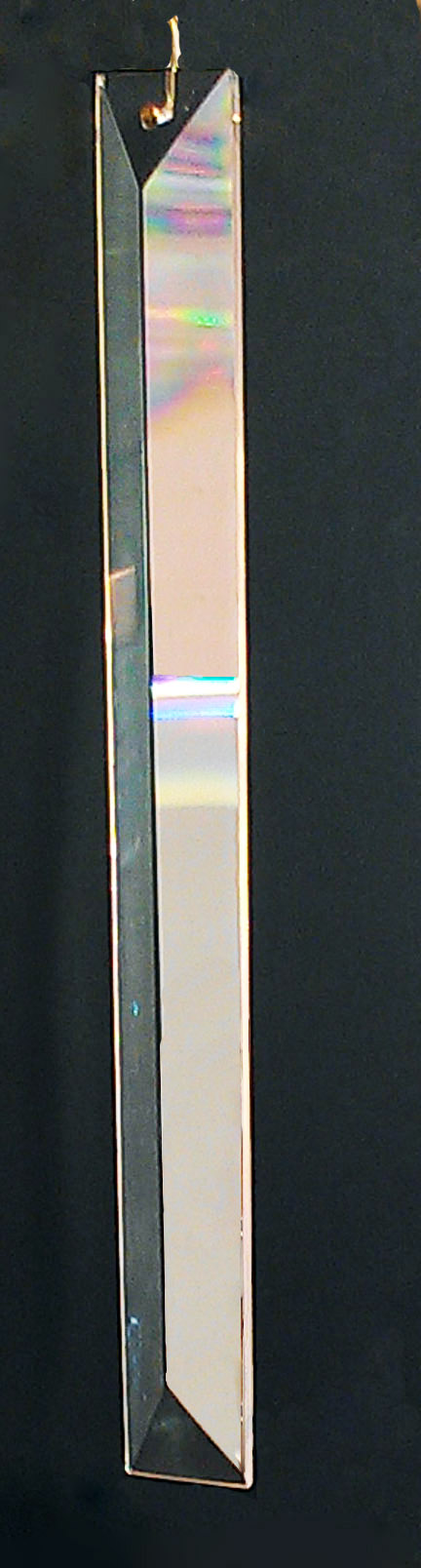 Clear Rectangular colonial Crystal 10" - Click Image to Close