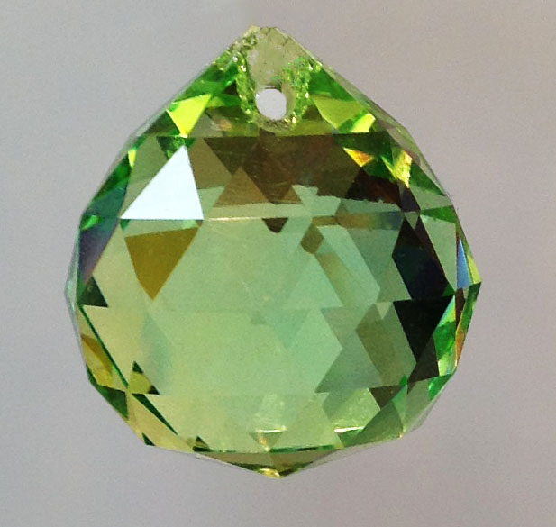 Boule en cristal 2 cm couleur Peridot - Click Image to Close