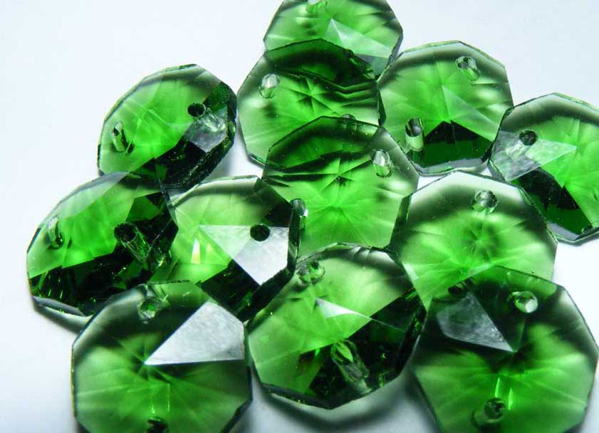 Emerald 14mm Octagon - Click Image to Close