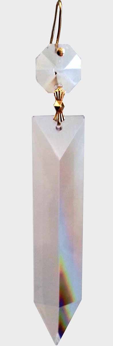 Colonial Crystal Half Spear 3.5" with Octagon - Click Image to Close