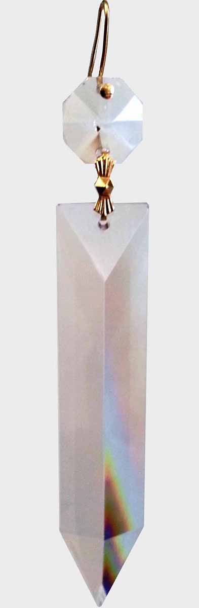 Cristal Colonial Half Spear 3.5" avec Octogon - Click Image to Close