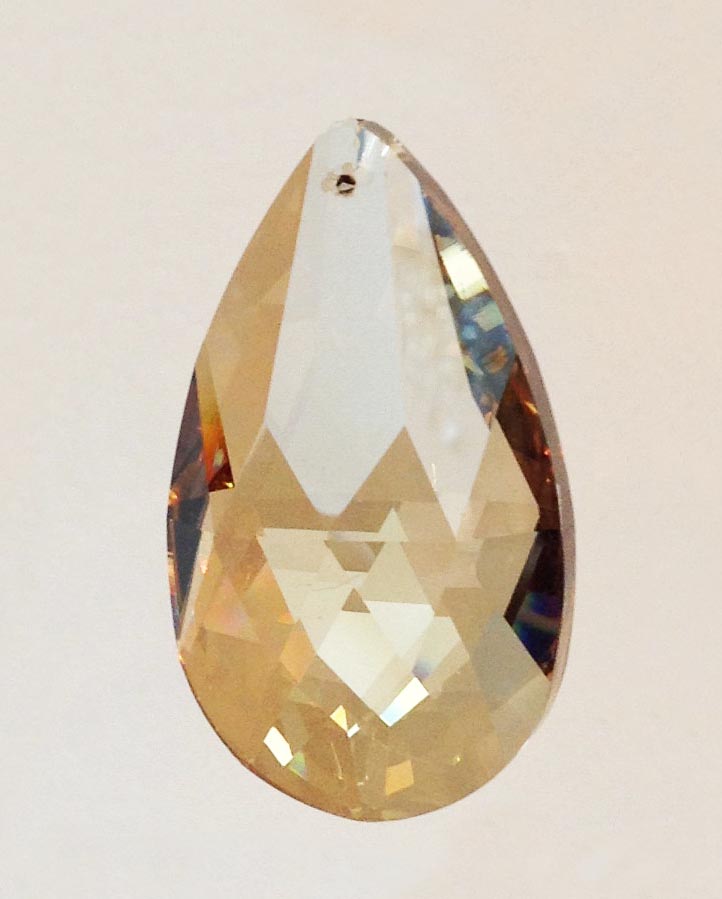 Coniac Crystal Drop Pearshape 1.5" - Click Image to Close