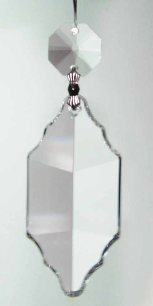 Pendalogue Cut Crystal 2.5" with Octagon - Click Image to Close