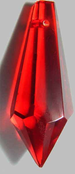 Ruby cristal Drop 38mm - Click Image to Close