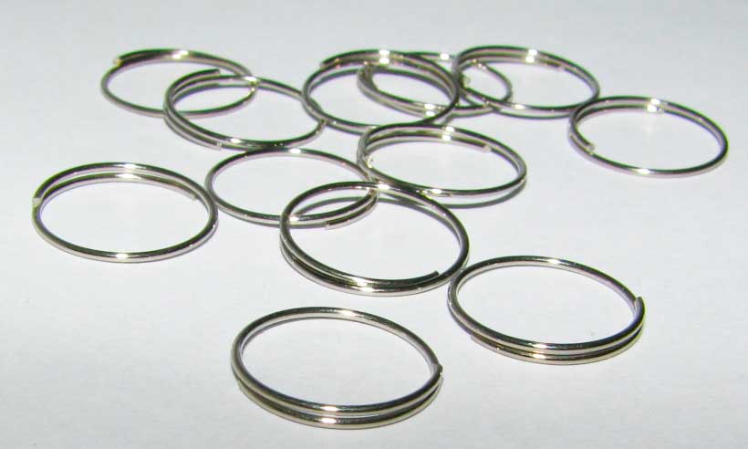 45 x Chrome Ring 10 mm - Click Image to Close