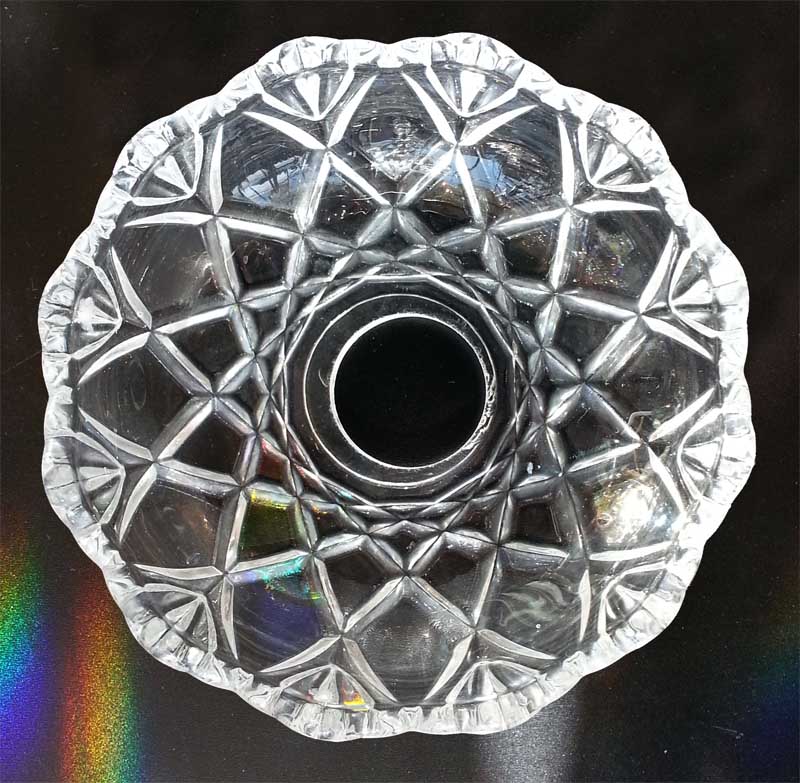 Bobeche 12 cm with 1 center BOB STAR 12 25 13.00 Crystals