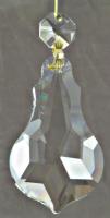 Clear Crystal Violin Shape 2" with Octagon